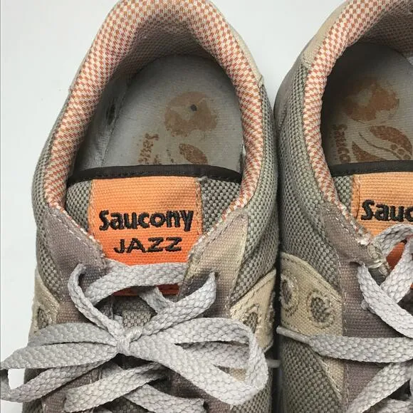 Saucony Men’s Jazz Low Pro orange/Brown Vegan Sneakers Sz. 10 GUC (flaws)