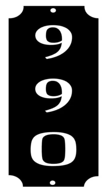 Sign 6x12 - 2-Sided Address, Welcome, Business, Bed&Breakfast, Porch Sign Custom/Personalized Metal Indoor/Outdoor Wall Mounted