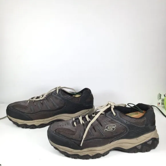 Skechers AFTER BURN Sneakers Brown/Black Size 11