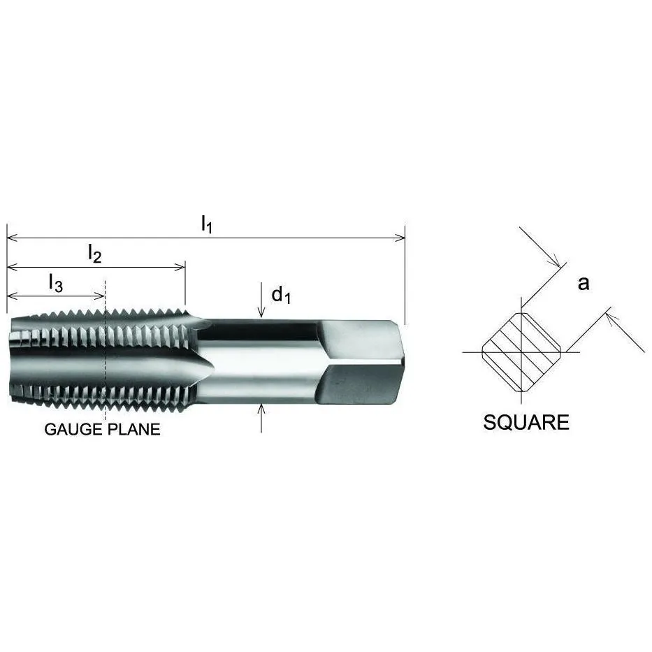 SOMTA - Series 585 HSS NPT Tap 1/2" (Bottoming Lead, Taper Form)