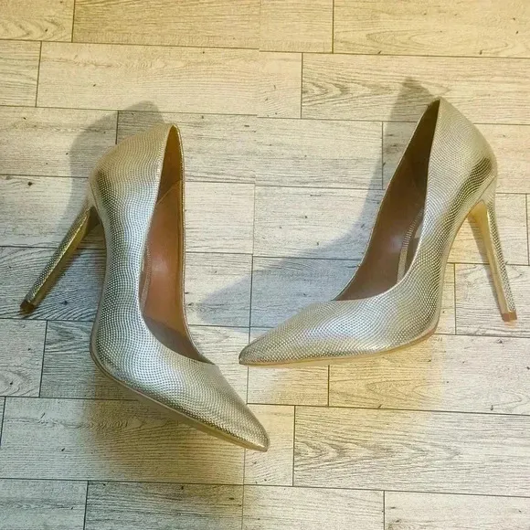 Steve Madden Silver Heels