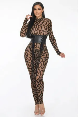 Stunning Geo Jumpsuit