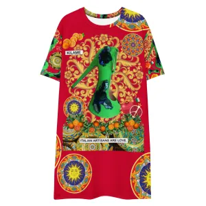 T-shirt dress 'Artisans love'