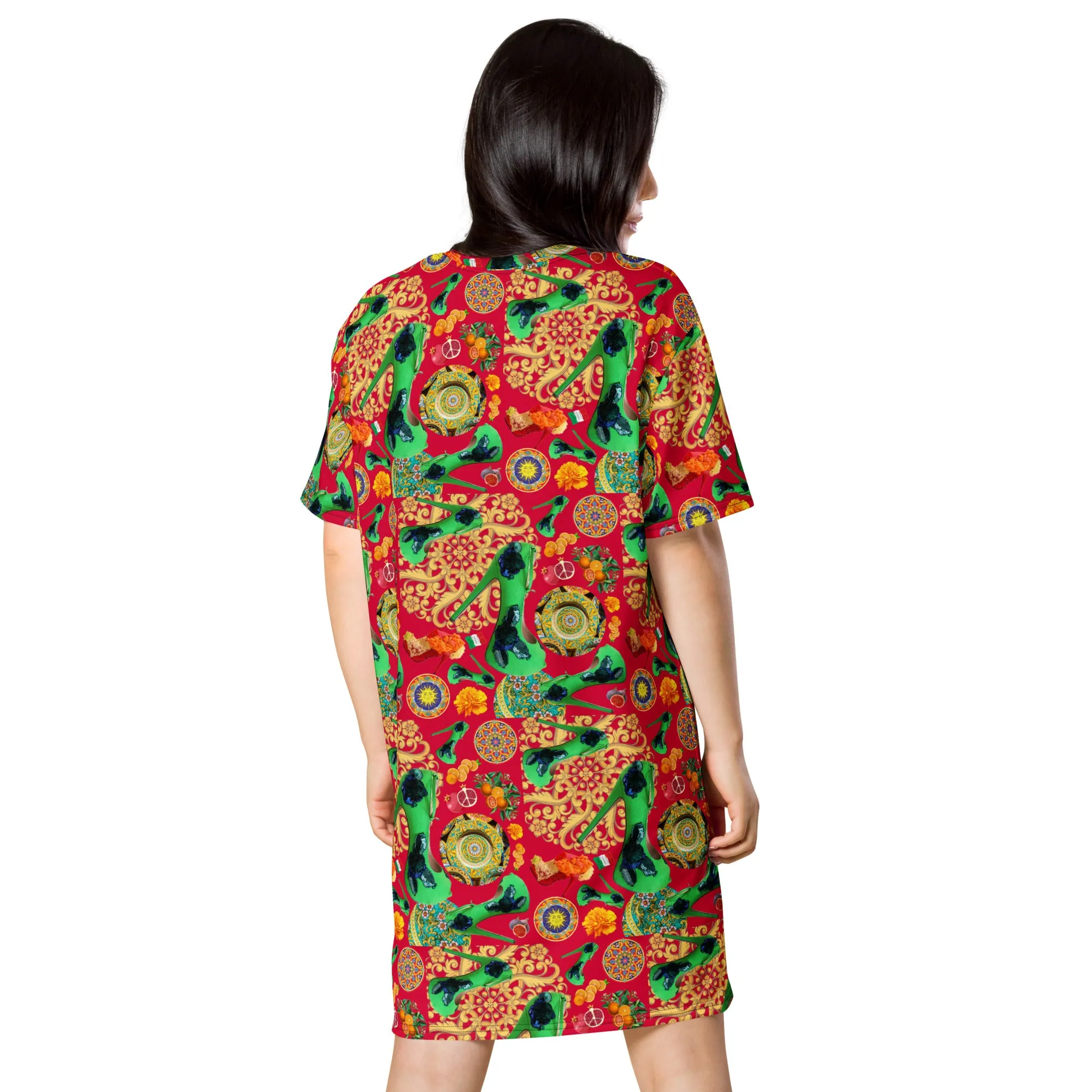 T-shirt dress 'Artisans love'