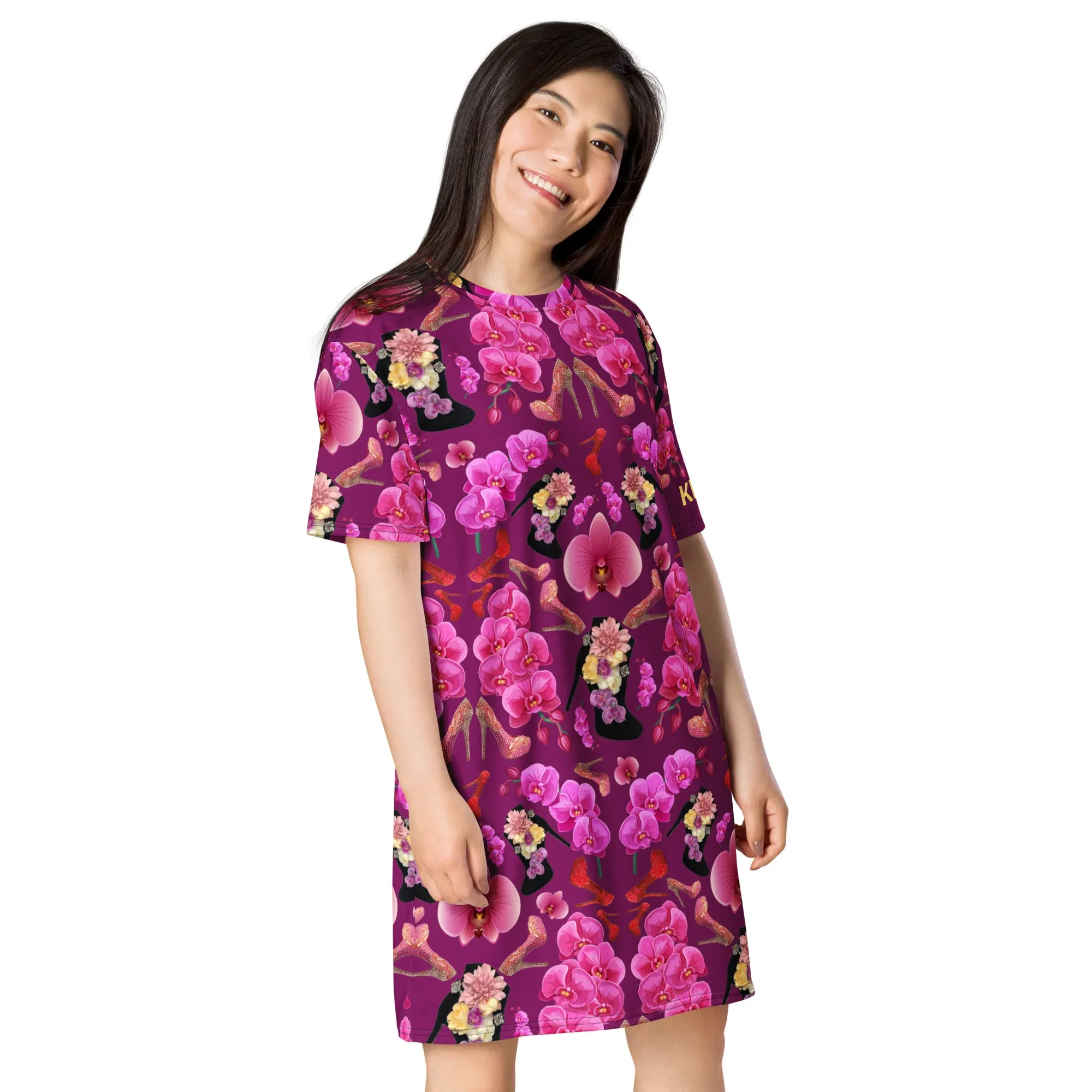 T-shirt dress 'Orchidee'