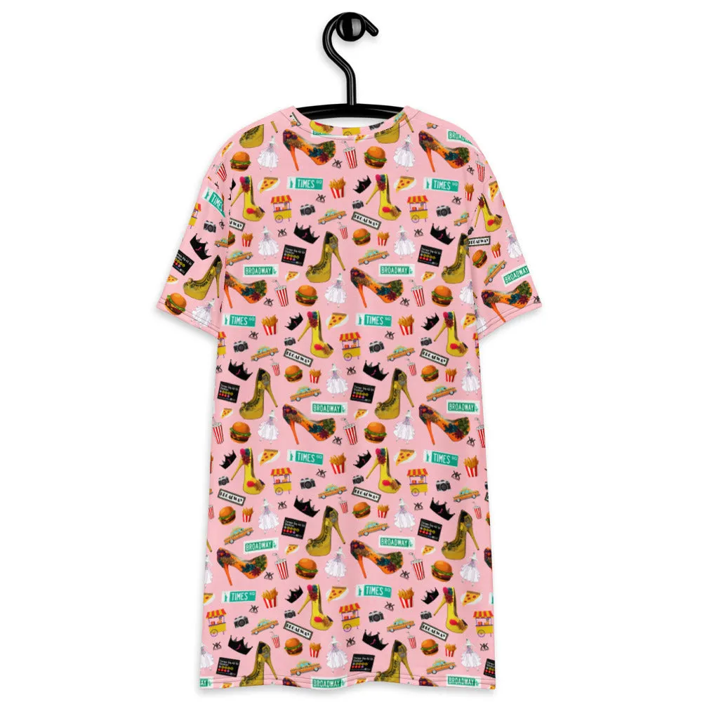 T-shirt dress 'Pink Pop Princess'