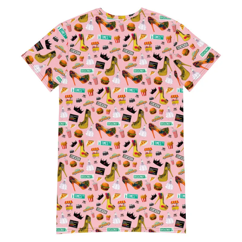 T-shirt dress 'Pink Pop Princess'