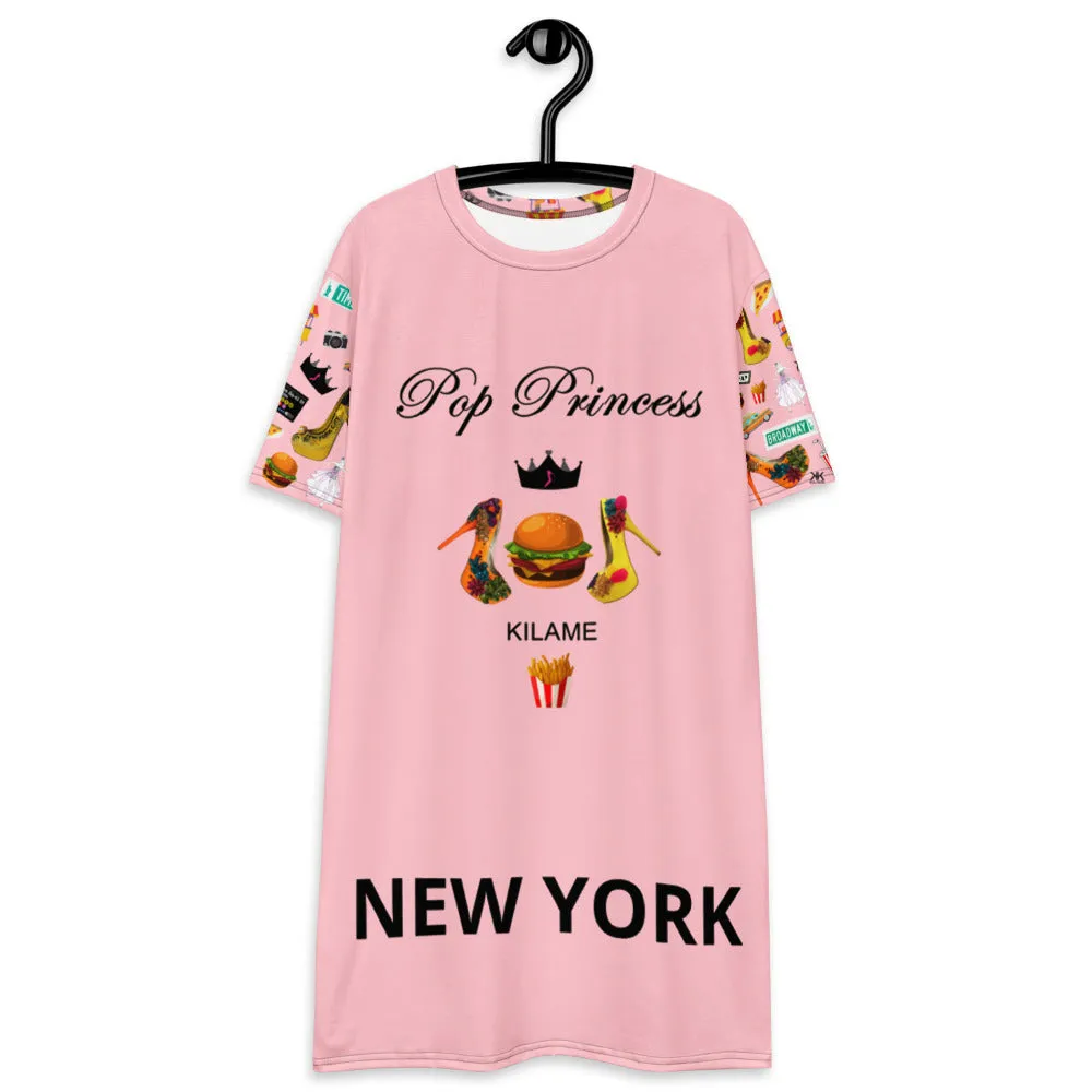 T-shirt dress 'Pink Pop Princess'
