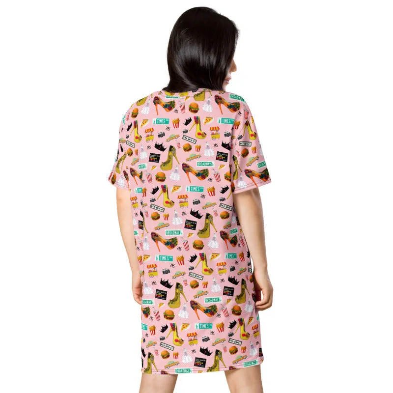 T-shirt dress 'Pink Pop Princess'