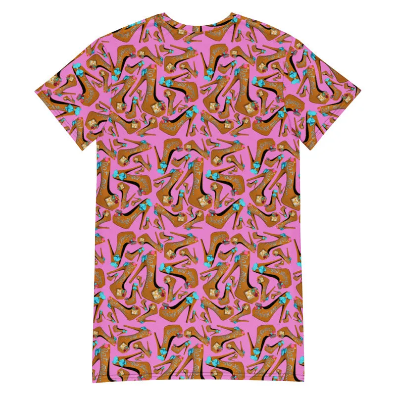 T-shirt dress Talli 'Eat me drink me'
