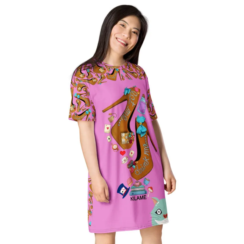 T-shirt dress Talli 'Eat me drink me'