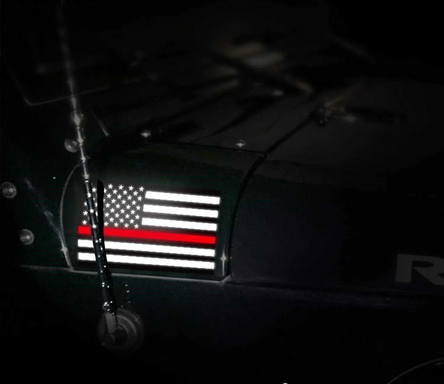Thin Red Line Sticker 2.5" X 4.5" Car & Laptop Vinyl Decal