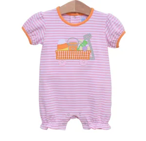 Trotter Street Kids Girls Halloween Wagon Romper