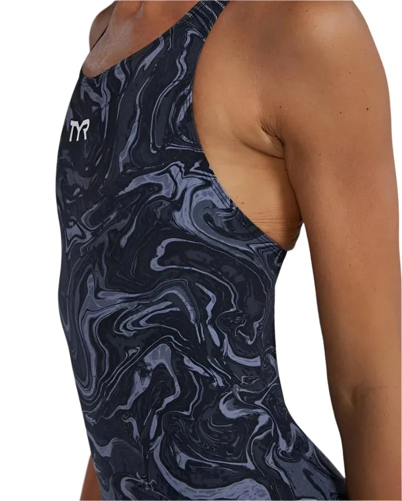 TYR Women's Thresher Hyperblitz Openback Swimsuit | Titanium