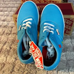 Vans Off The Wall Doheny Soft Blue Sneakers Size 4