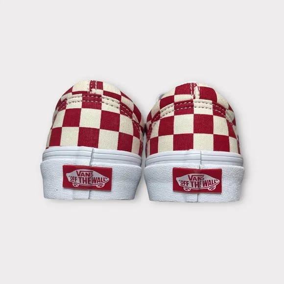 Vans Old School Red Allover Checkerboard Sneakers