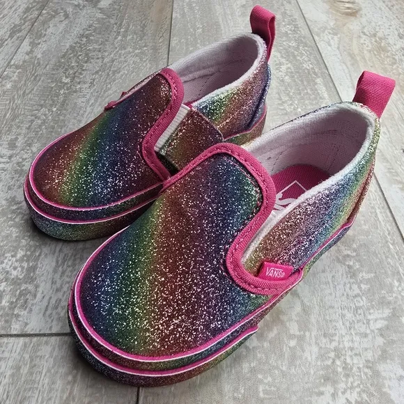 Vans Slip On Velcro Rainglow Toddler