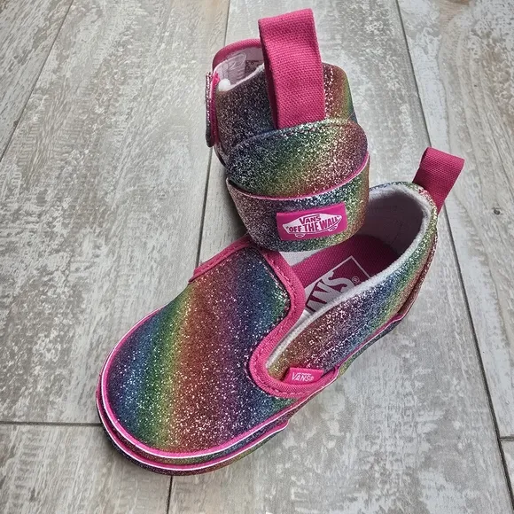 Vans Slip On Velcro Rainglow Toddler