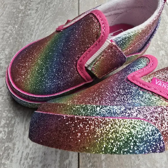 Vans Slip On Velcro Rainglow Toddler
