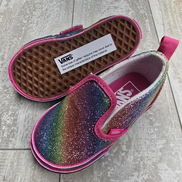 Vans Slip On Velcro Rainglow Toddler