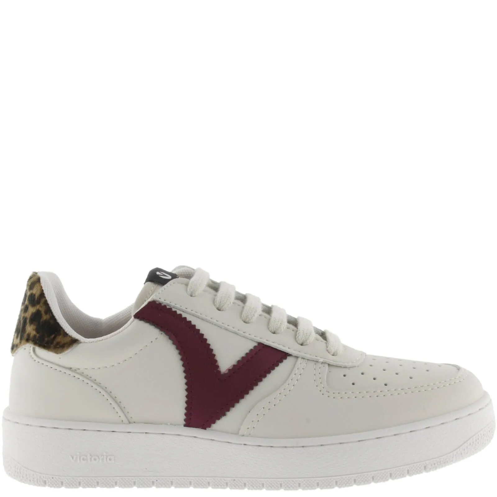Victoria Madrid Animal Print Sneakers - Burgundy