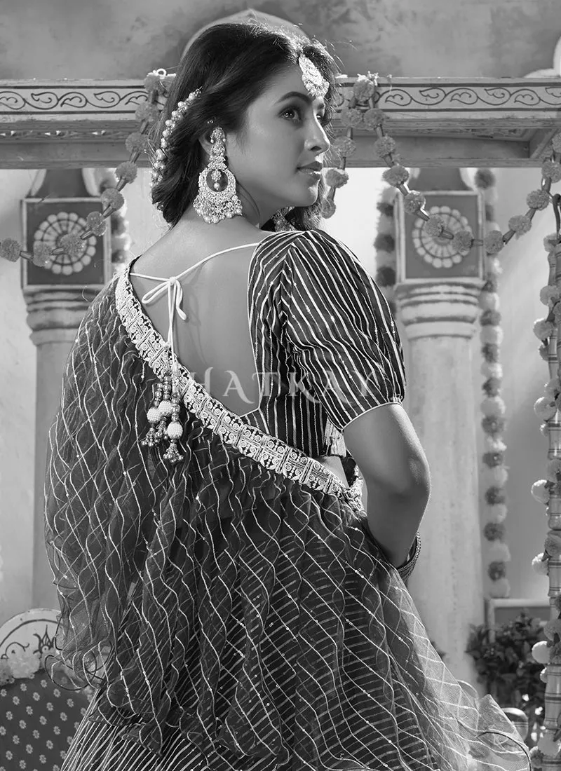 Wine Embroidered Wedding Lehenga Choli